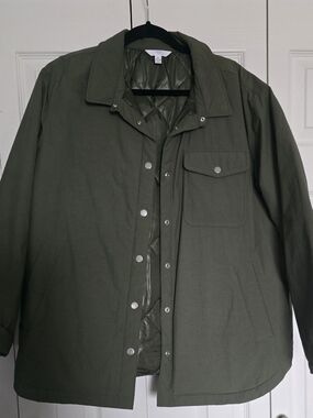 Women's Olive Quilted-Liner Jacket